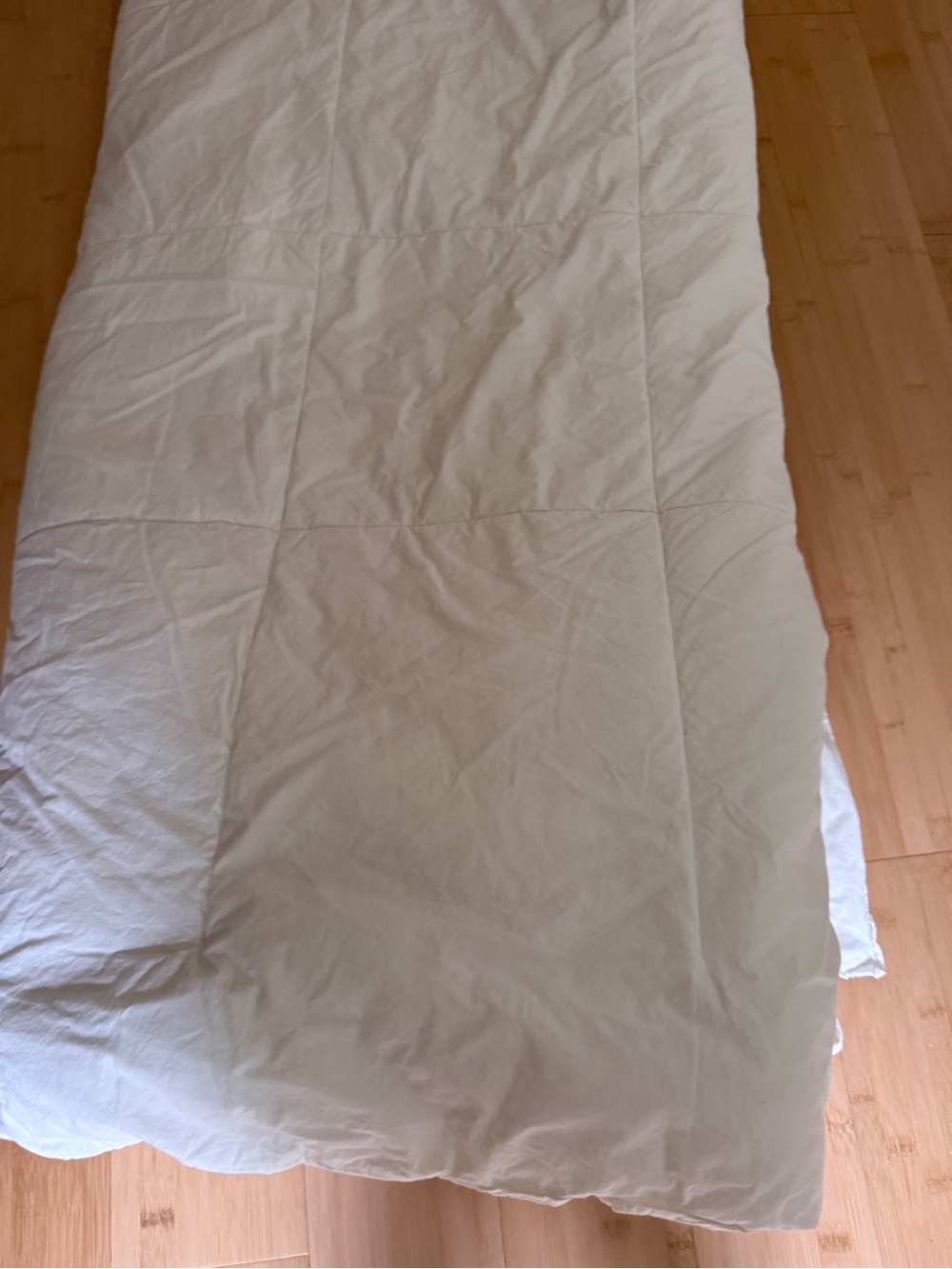 Pottery Barn Kids White Quilted Down-Alternative Duvet insert